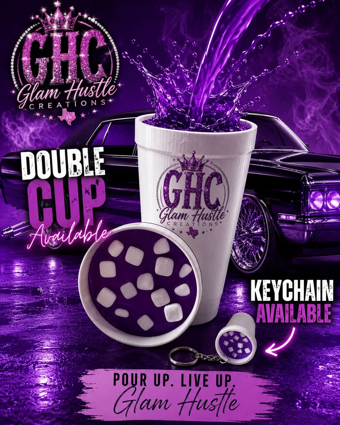Double Cup & Matching Keychain
